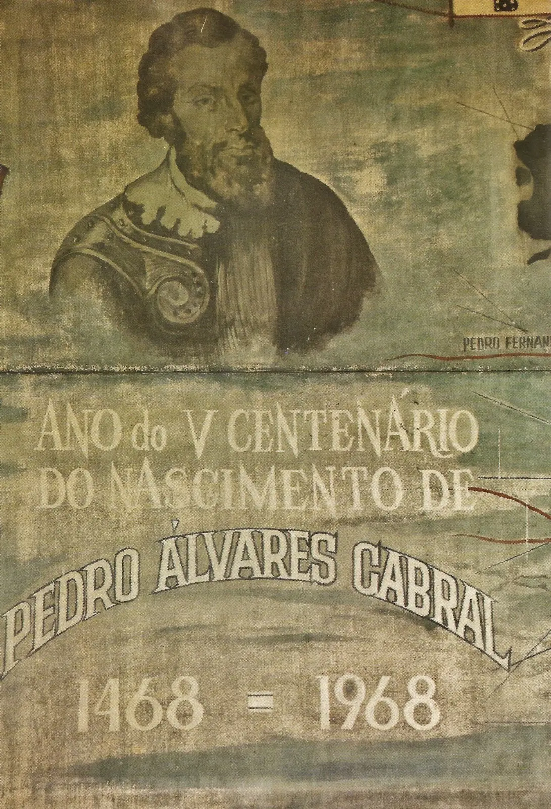 Painel alusivo a Pedro Álvares Cabral preservado pelo Clube