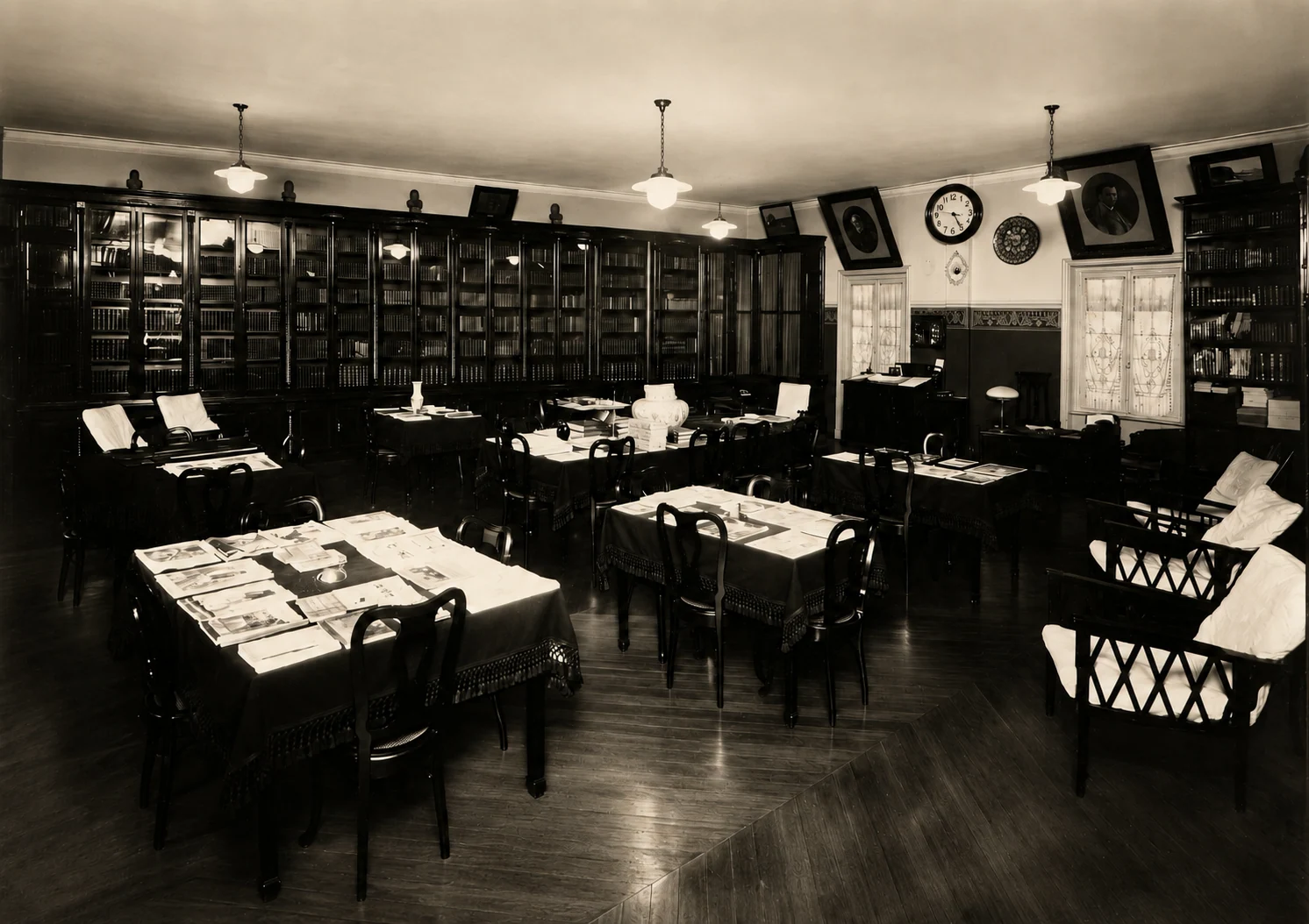 Registro histórico relacionado à inauguração da Biblioteca em 1929